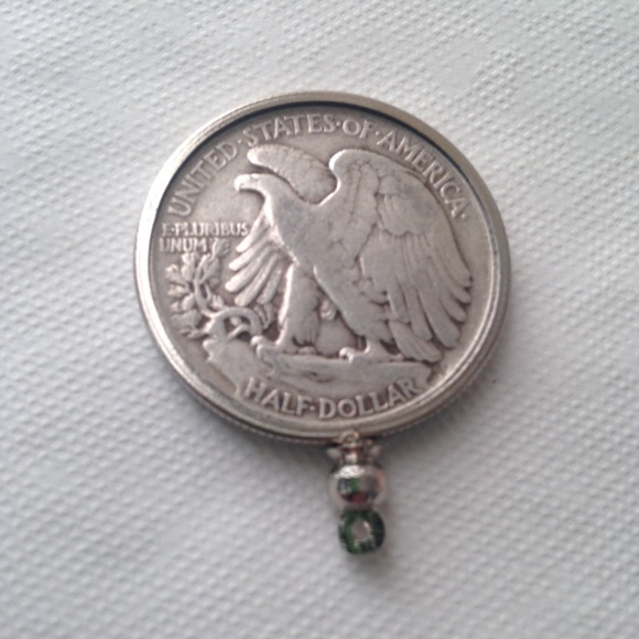 1944 Silver Half Dollar Coin, 18in 925 Chain - Picture 5 of 8